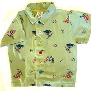 Painting Red Rhinos Nautical  Shirt size 4/5